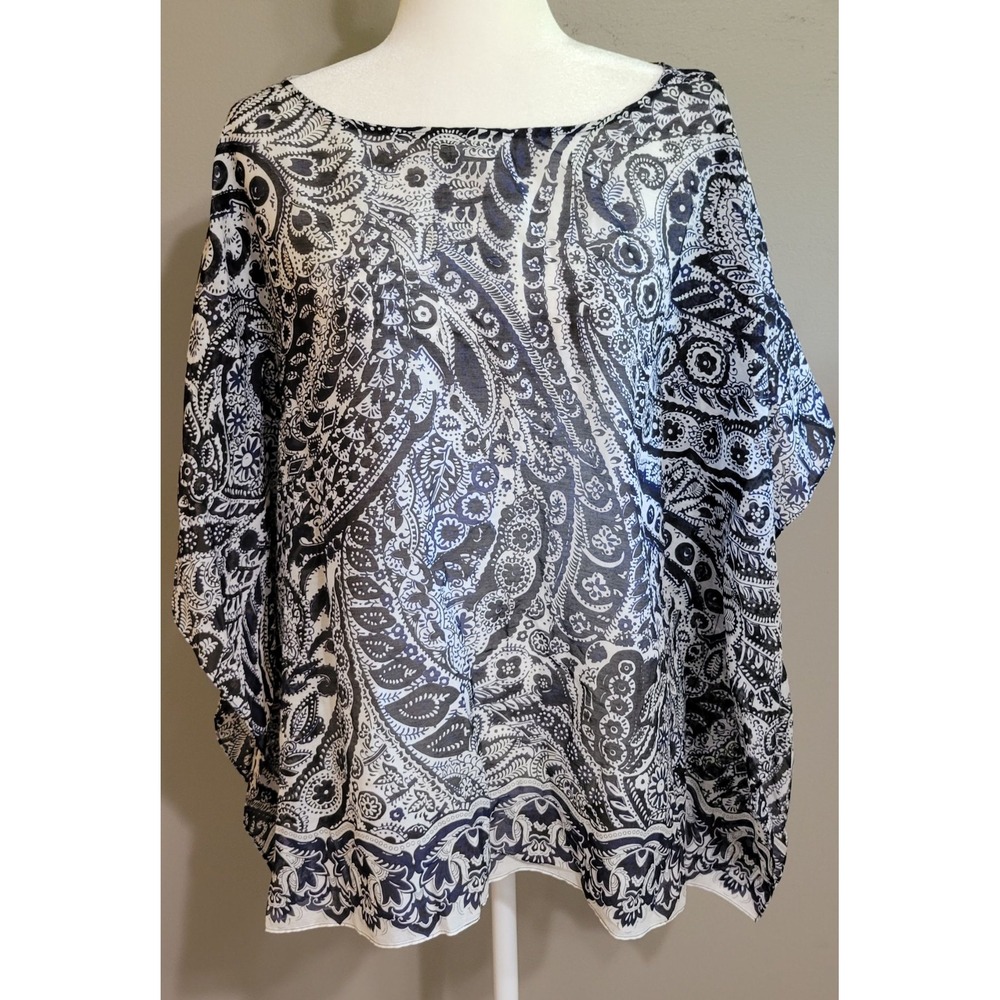 Talbots Lightweight Silk Kimono Sleeve Top
